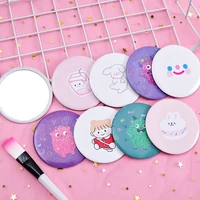 l119 makeup mirror portable hand mini make up mirror travel round pocket cosmetic mirror portable beauty makeup tools acces
