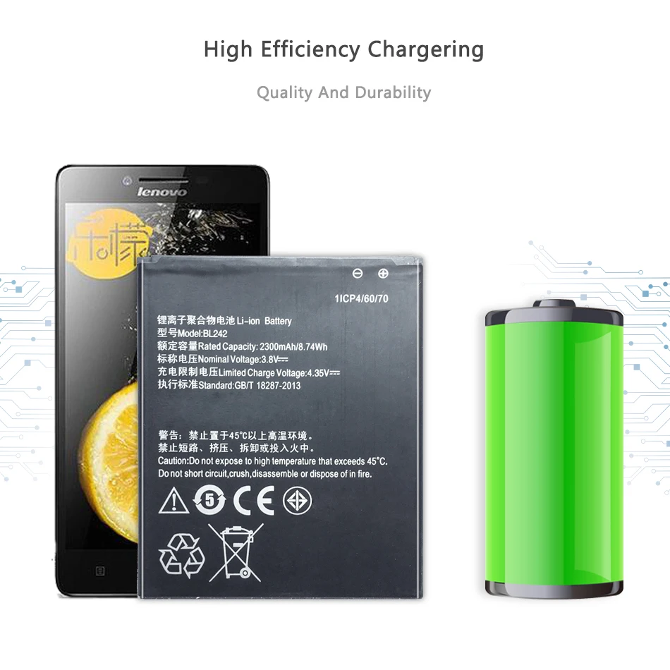 

BL 242 BL242 Battery For lenovo K3 K30-W K30-T A6000 A3860 A3580 A3900 A6010 A6010 Plus Batterie Bateria