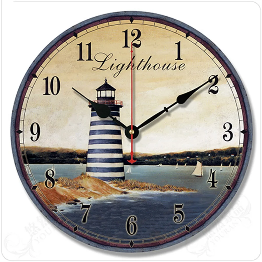 Wall Clock Silent Wooden Rose Nordic World Modern Home Large Wand Klok Big Watches Decor Shabby Chic BB50W | Дом и сад