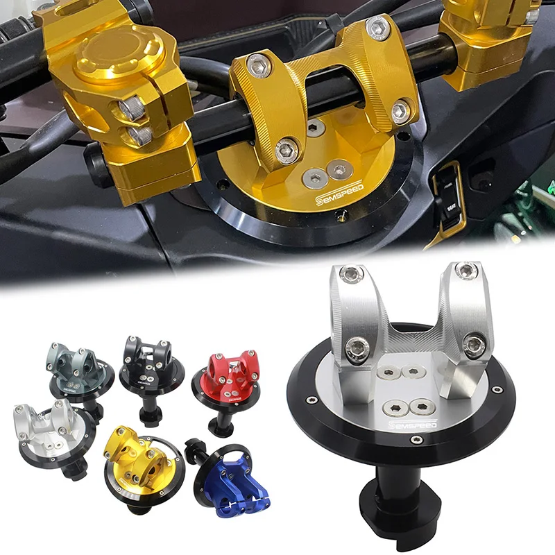

with Logo Semspeed PCX 2021 Motorcycle handlebar clamp risers bar Mount Clamp For Honda PCX125 PCX160 2021