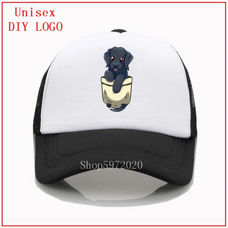 Черный лабрадор собака бейсбольная кепка ретривер милый Карманный techrapockets