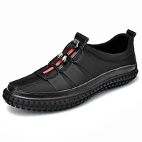 fashion loafers walking footwear outdoor breathable peas shoes mens leather business casual shoes for male tenis feminino