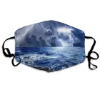 Маска для ежедневного наряда, моющаяся многоразовая маска для лица с защитой от пыли и синего моря для мужчин и женщин