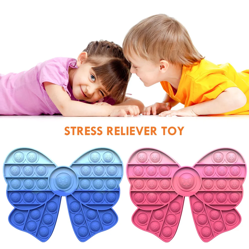 Push Bubble Sensory Po Fidget Toy Box Squishy Figet Stress Reliever Toys Adult Child Funny Anti Reliver Poppush | Спорт и