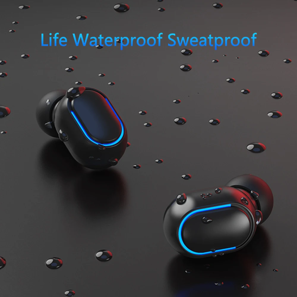 T11 TWS Bluetooth 5.0 Earphone 9D Stereo Wireless Earpiece Headset Earbuds Auto Pairing Binaural Seperation HD Call Waterproof |
