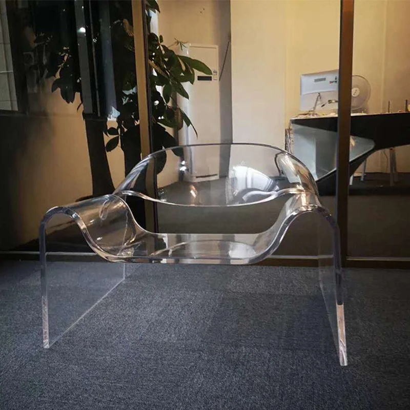 Нордический дизайнерский стул для отдыха новый акриловый с кристаллами