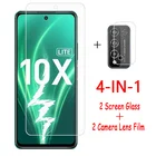 Стекло на клеевой основе для Huawei honor 10X lite 9X Y7a Huawei P smart 2021 2020 Y9A Y9s Y5p Y7p Y6p, защита экрана, закаленное стекло