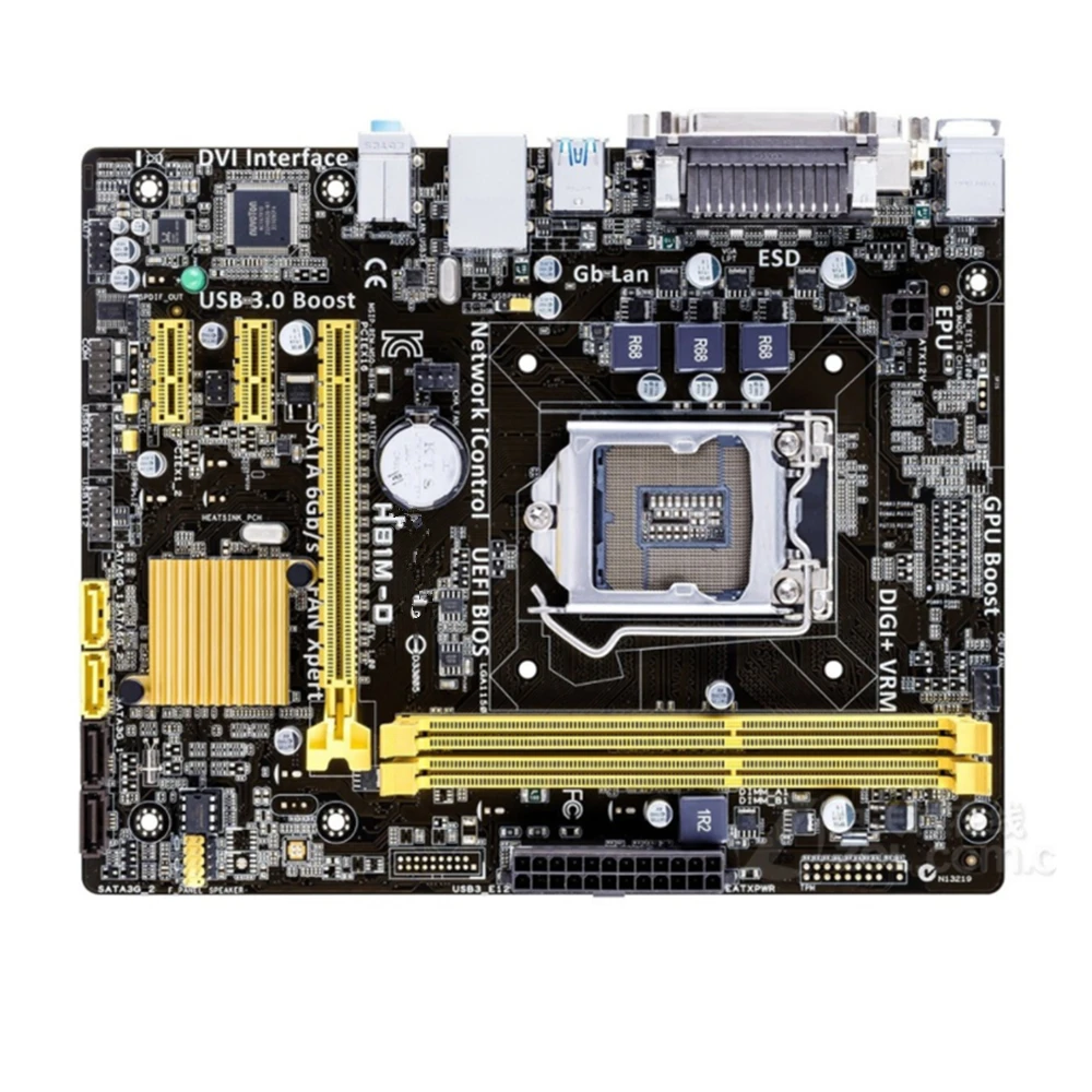 Семейная материнская плата H81 Socket LGA 1150 i3 i5 i7 DDR3 16G Micro-ATX UEFI BIOS оригинальная |