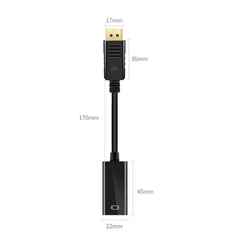 

1 Pc DisplayPort To HDMI-Compatible Adapter 1080P Male To Female DP To HDMI-Compatible Cable Converter Adaptor For Projector TV