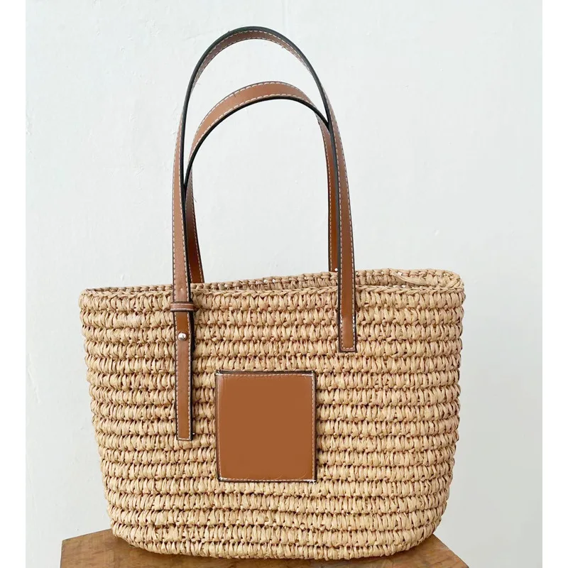 

Fashion Grass Bucks Bag Bohemian Style Beach Bag Woven Bag Women's Shoulder Bag