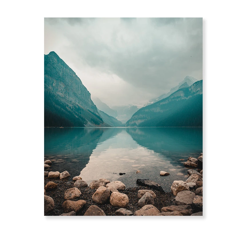 landscape Abstract Landscape Geometry Canvas Paintings Modern Nordic Style Scandinavian Wall Art Poster Picture for Living Room Home Decor - Цвет: landscape