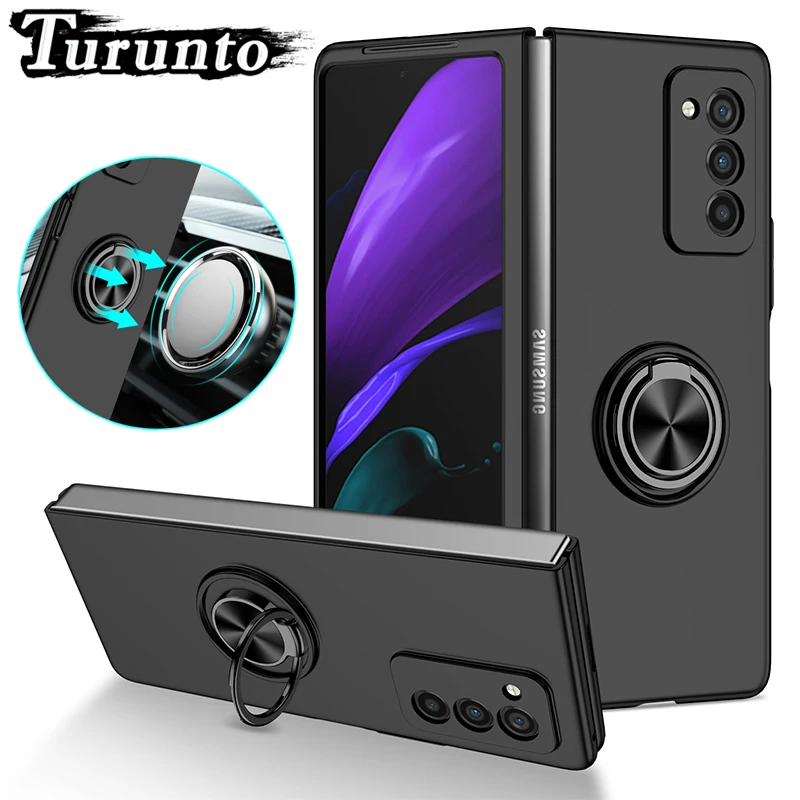 

Shockproof Ring Phone Case For Samsung Galaxy Z Fold1 Fold2 Fold3 Folding Bracket Protective Case For Galaxy Z Flip1 Flip2 Flip3