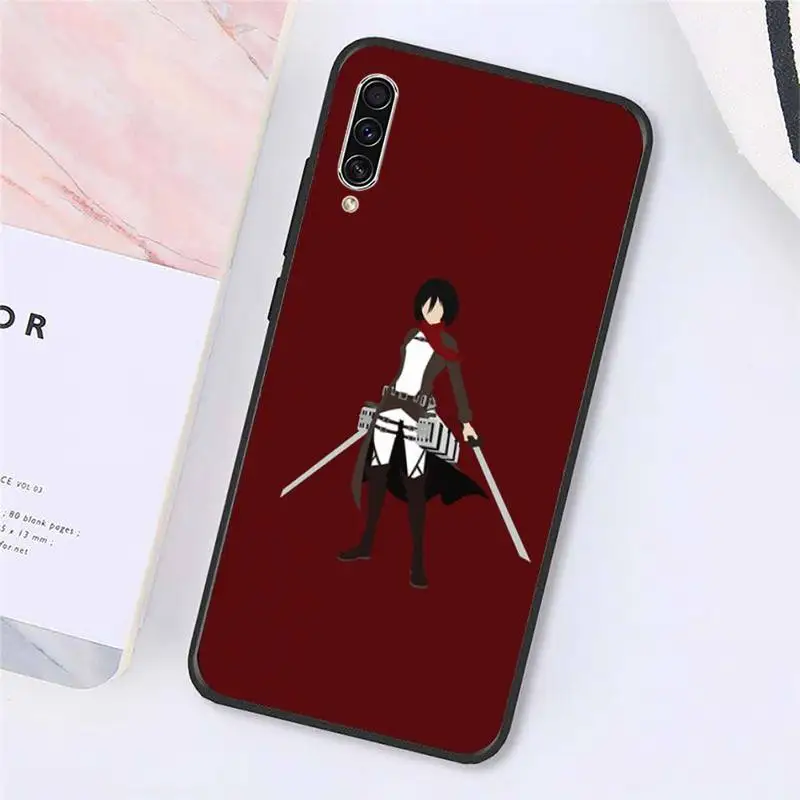

Japan anime Attack On Titan Phone Case For Samsung galaxy A S note 10 7 8 9 20 30 31 40 50 51 70 71 21 s ultra plus