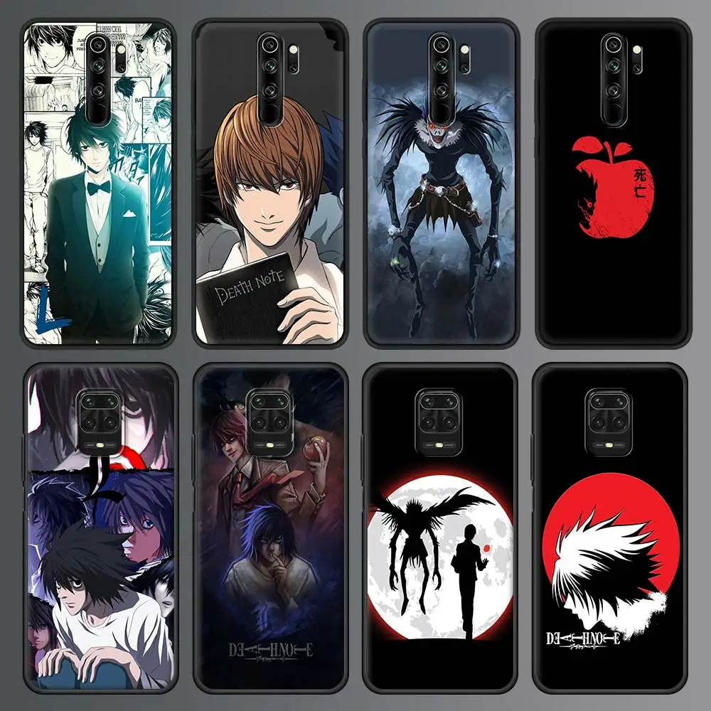 

Japan Anime Death note Cool Phone Case For Xiaomi Redmi Note 9S 9 8 10 Pro 8T 9C 9A 8A Soft Silicone Smart Back Cover Mobile Bag