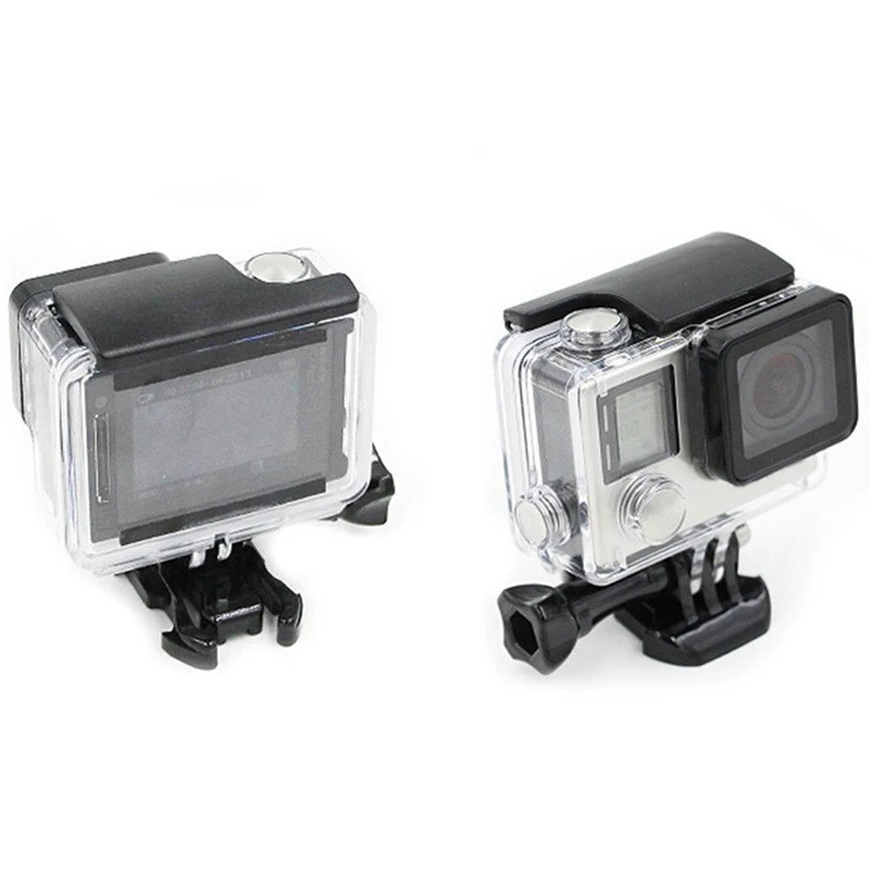 Elistooop для Gopro водонепроницаемый чехол hero 4 Hero3 + 3 подводный защитный бокс Go pro
