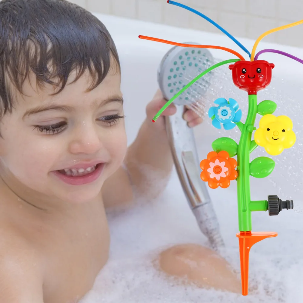 

1pc Water Sprinkler Plaything Baby Bathing Play Flower Shaped Design