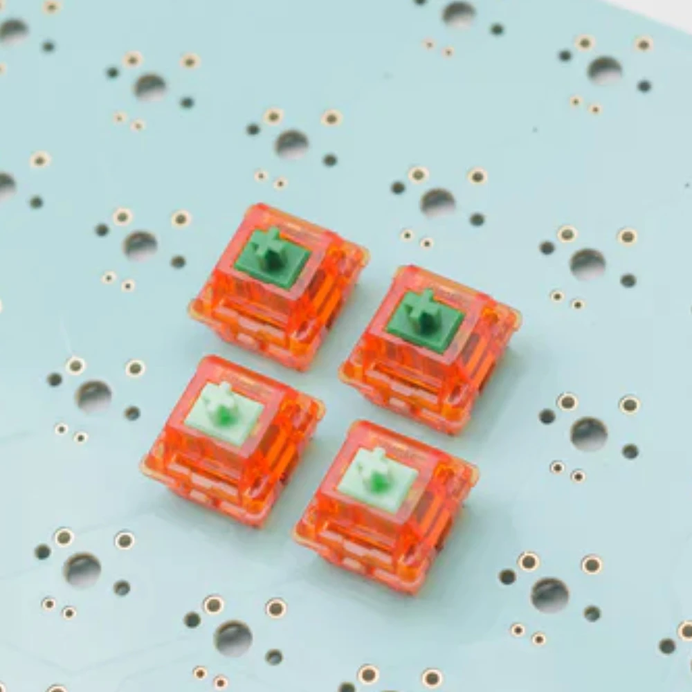 

New. Tangerine V2 Switches for Mechanical Keyboard 62g 67g Translucent Linear Axis Customize DIY Gamer