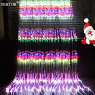 Рождественская светодиодная гирлянда-занавеска Водопад, Сказочная светодиодная гирлянда-сосулька, 3x2 м3x3 м6x3 м для дома, свадьбы, вечеринки, фона, украшение сада