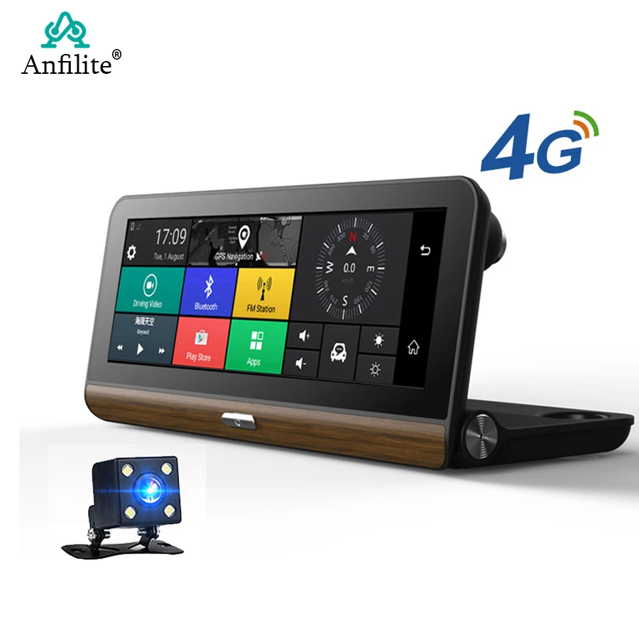 Anfilite E31 Pro 4G ADAS Автомобильная камера gps Android 5,1 Автомобильные видеорегистраторы wifi 1080P видео регистратор видеорегистратор парковки монитор