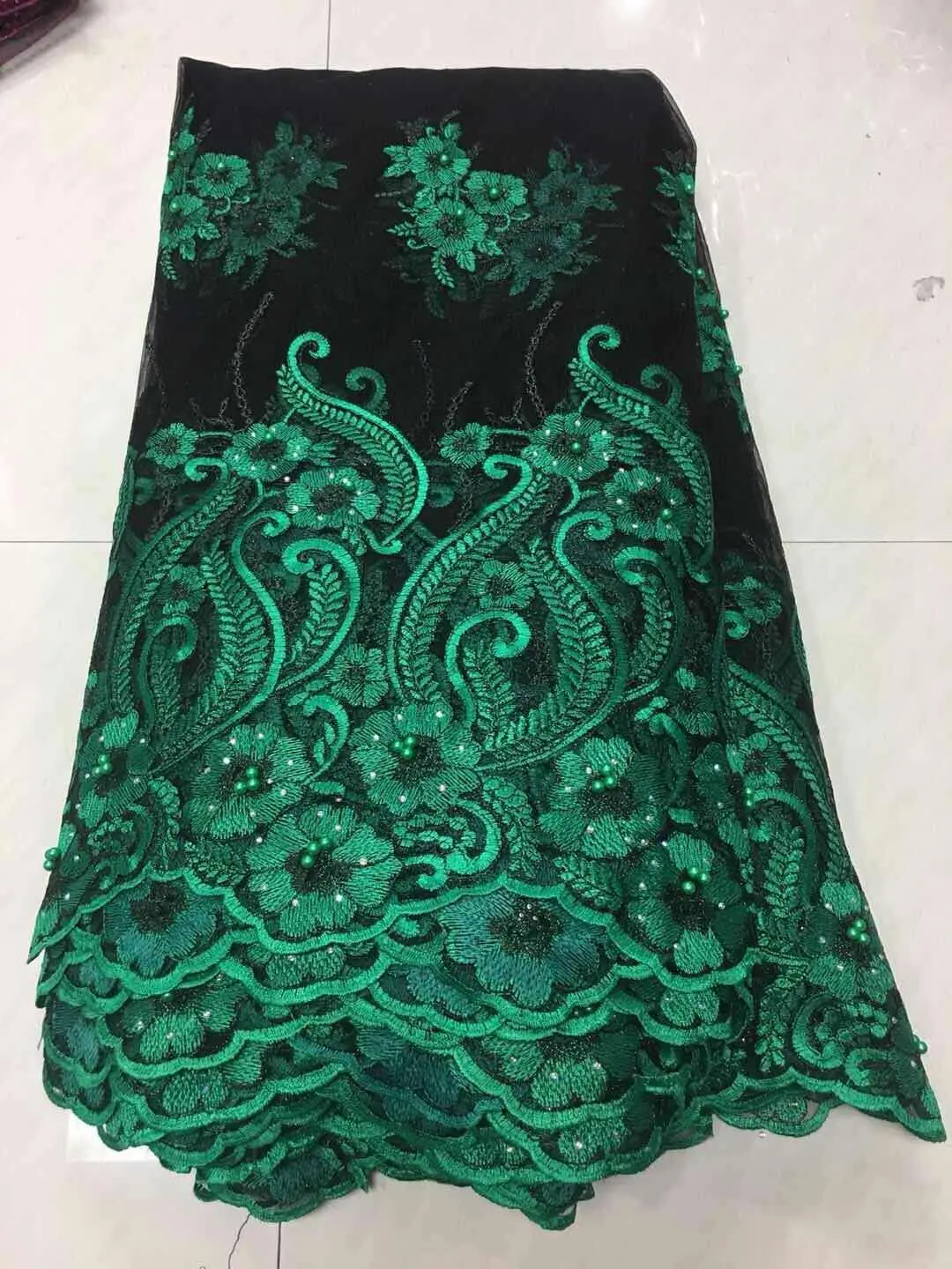 

Best Selling Swiss Voile Laces African Lace Fabric Green Nigerian French Lace Fabric 2018 High Quality African Tulle Lace Fabric