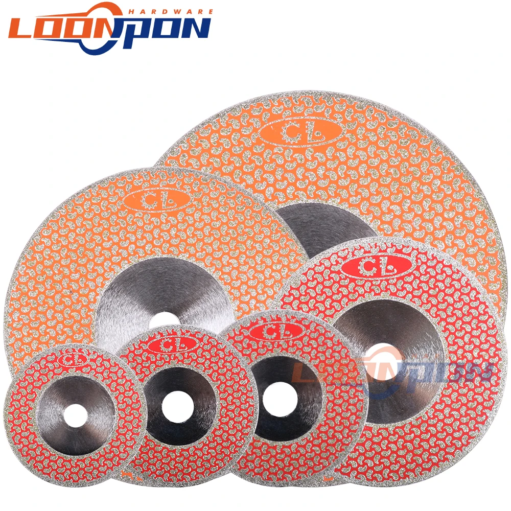 

100/115/125/150/180/230MM Electroplated Diamond Cutting Disc Wheel Flang Both Sides Galvanized Grinding Saw Blade