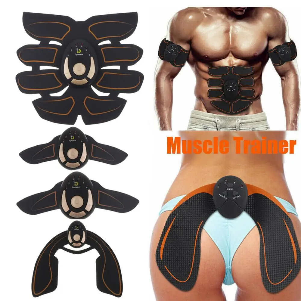 Muscle Stimulator EMS Massager Abdominal Trainer Electrostimulation Hip Abdomen Arm Exercise Machine Gym Equiment | Спорт и