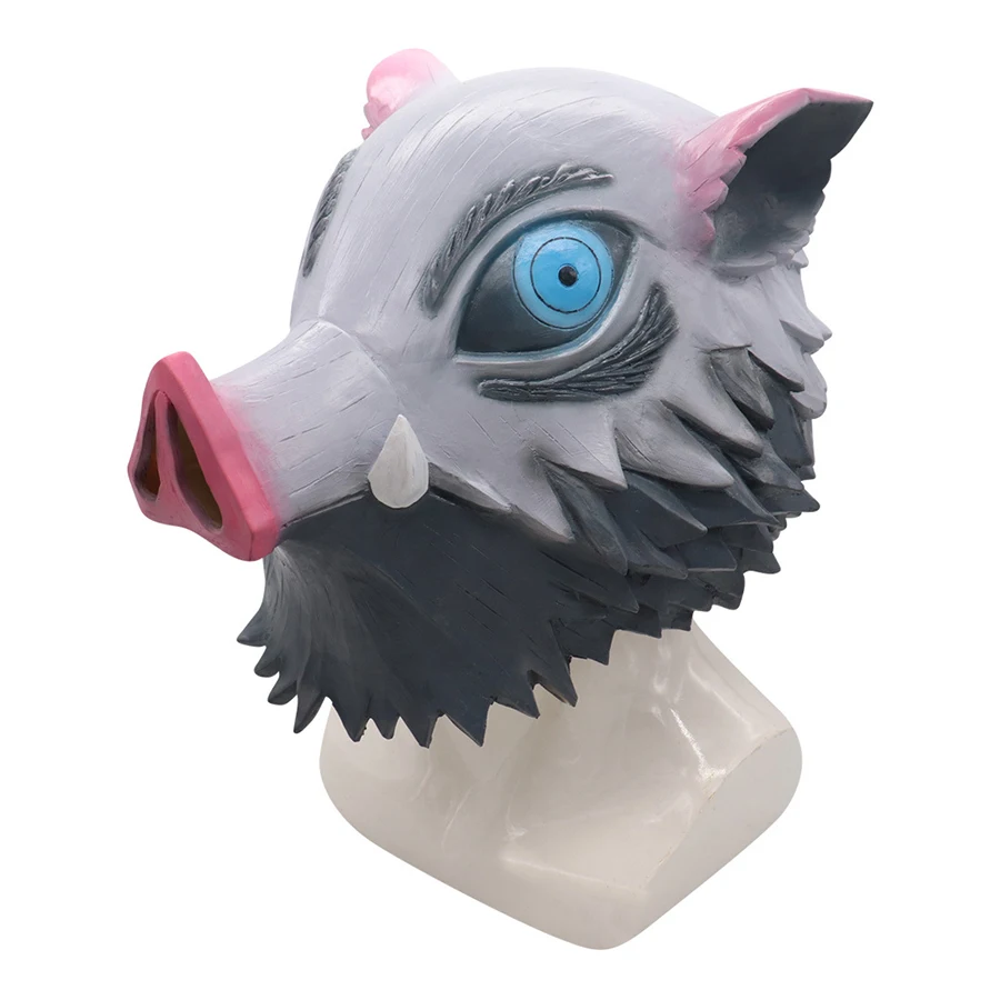 Demon Slayer Kimetsu no Yaiba Косплей Маска свинья Hashibira Inosuke латексные маски детский шлем для