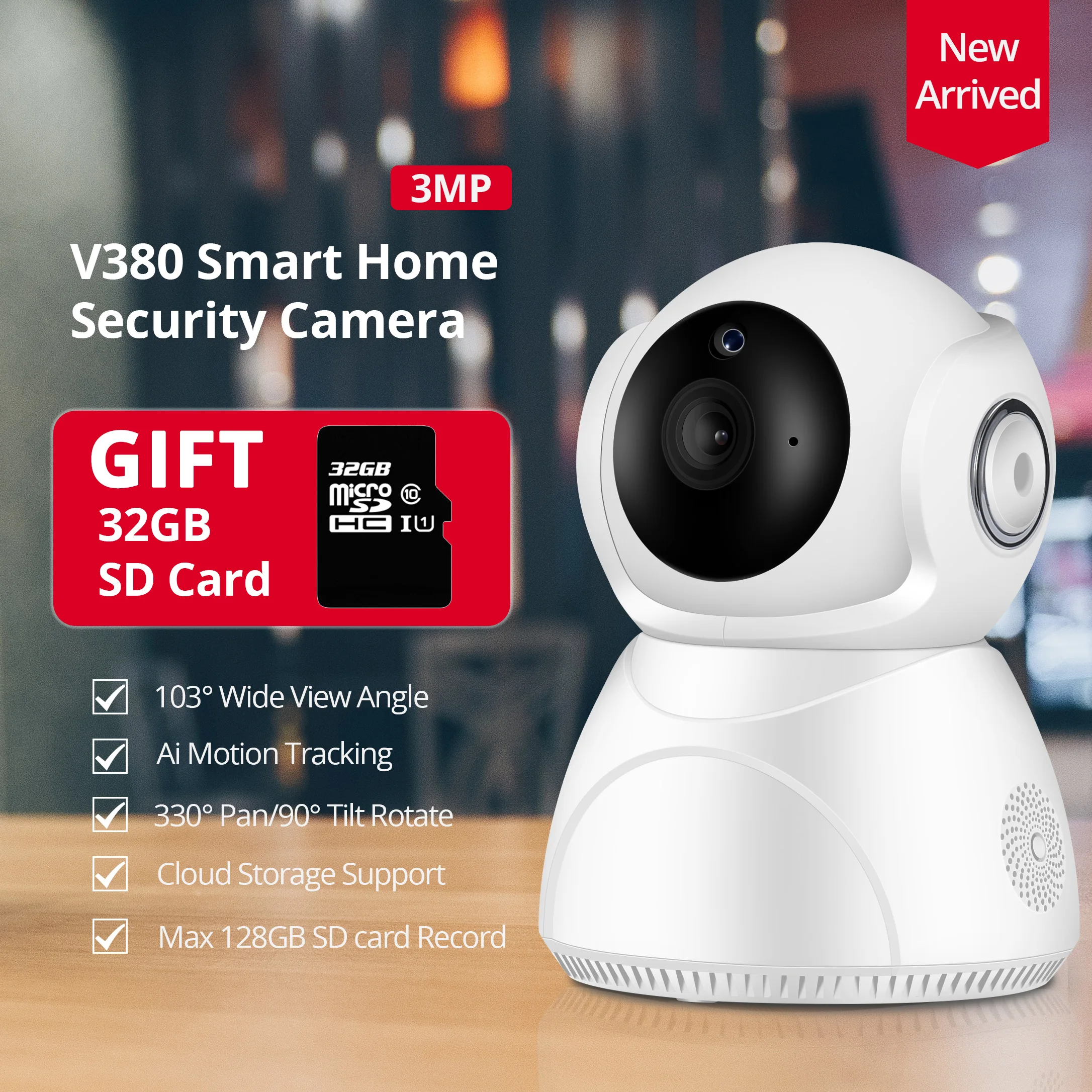 BESDERSEC 1080P с автоматическим отслеживанием Wi Fi домашняя камера облачное хранилище