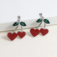 new pearl print butterfly earrings simple retro creative butterfly earrings for women girls fashion jewelry