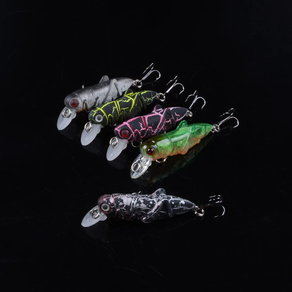 

1pcs Grasshopper Insect Baits Fishing Lures Wobblers Crankbaits for Carp Fishing Lifelike Hard Plastic Baits Pesca Isca Bass