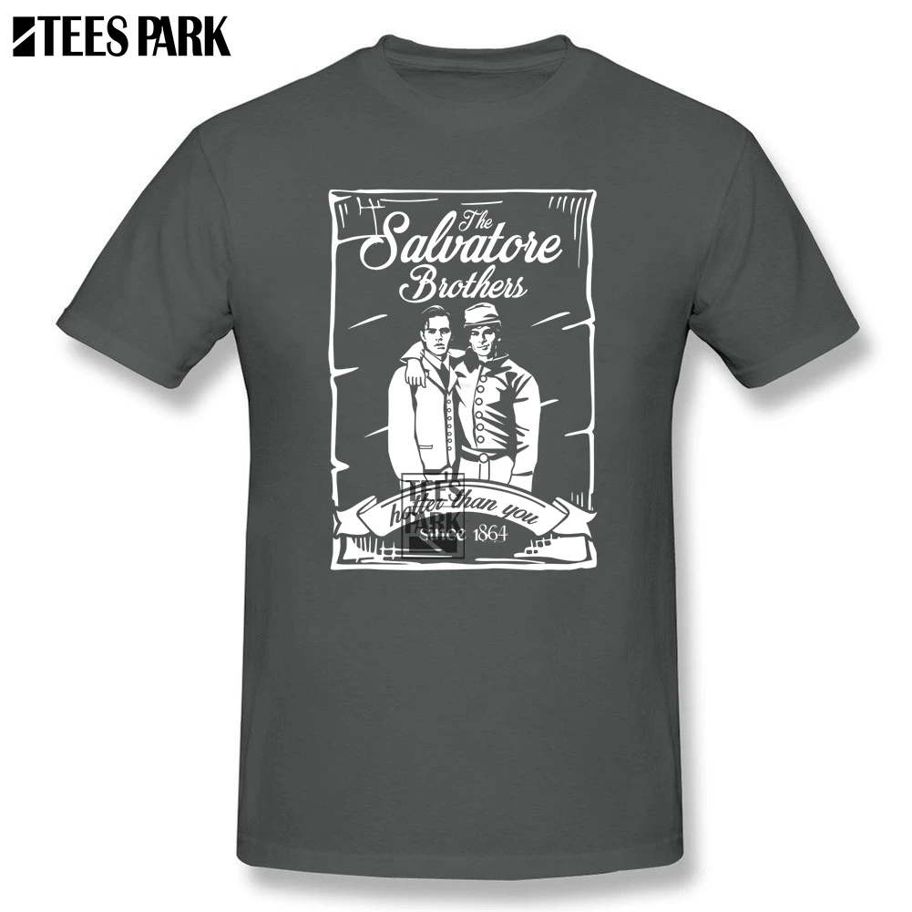 T Shirt Sale The Vampire Diaries TV Show Plain Shirts Tee homme Leisure Men Cool Stylish | Мужская одежда