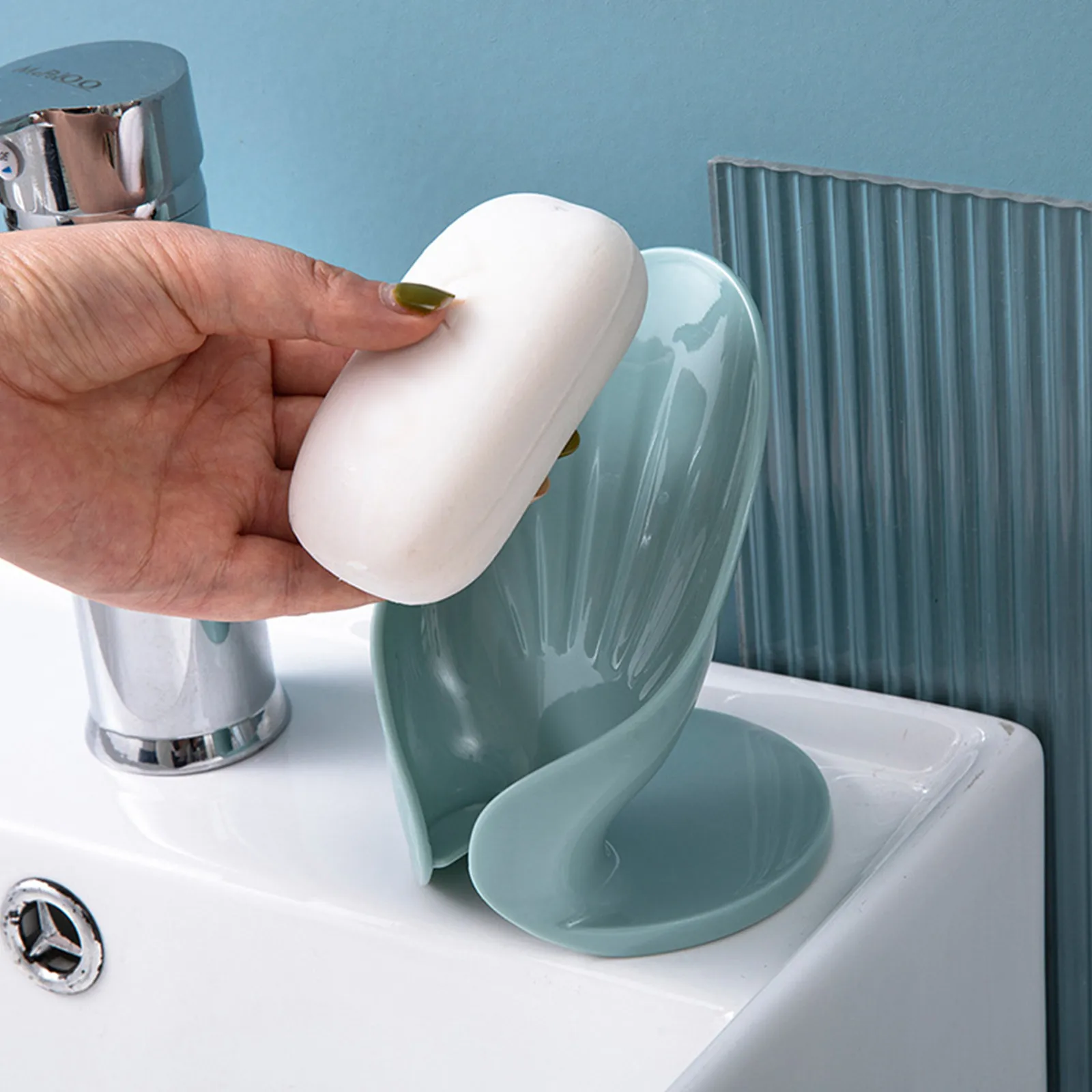 Leaf Soap Box Does Not Accumulate Water In The Bathroom Holding Shelf Toilet Free Punch #11 | Дом и сад