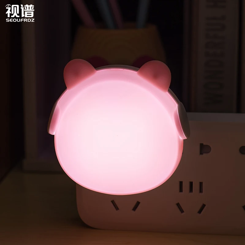 

Сенсорный индукционный Ночной светильник, маленький кавайный Беспроводной магнитный перезаряжаемый Ночной светильник с разъемом, детский...