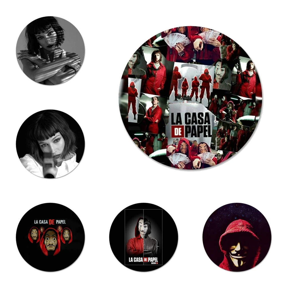 Значки бумажного дома 58 мм значок значки металлические для телефона|Значки| |