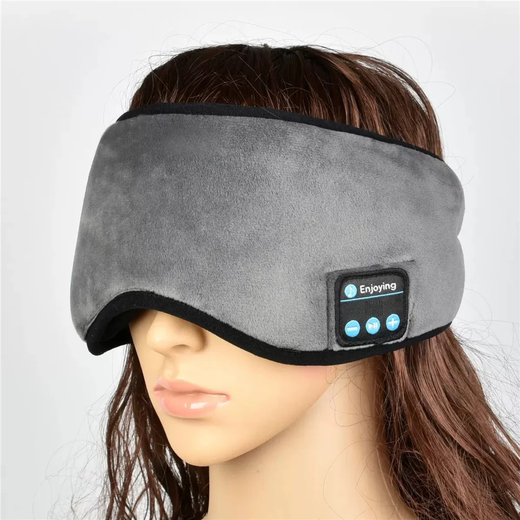 

Bluetooth Stereo Sound Eye Patch Wireless Music Eye Patch Sleep Eye Blinder Wireless Music Blackout Eyepatch with Built-in Mic