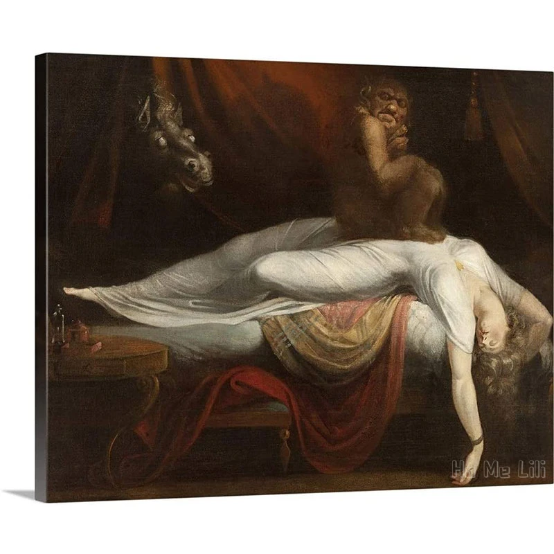 

The Nightmare Canvas By Ho Me Lili Wall Art Print Fantasy Artwork Home Decor For Living Room Bedroom