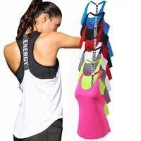 women yoga shirts t backless loose sleeveless sports shirts fitness workout crop tops shirt vest quick drying female sportswear