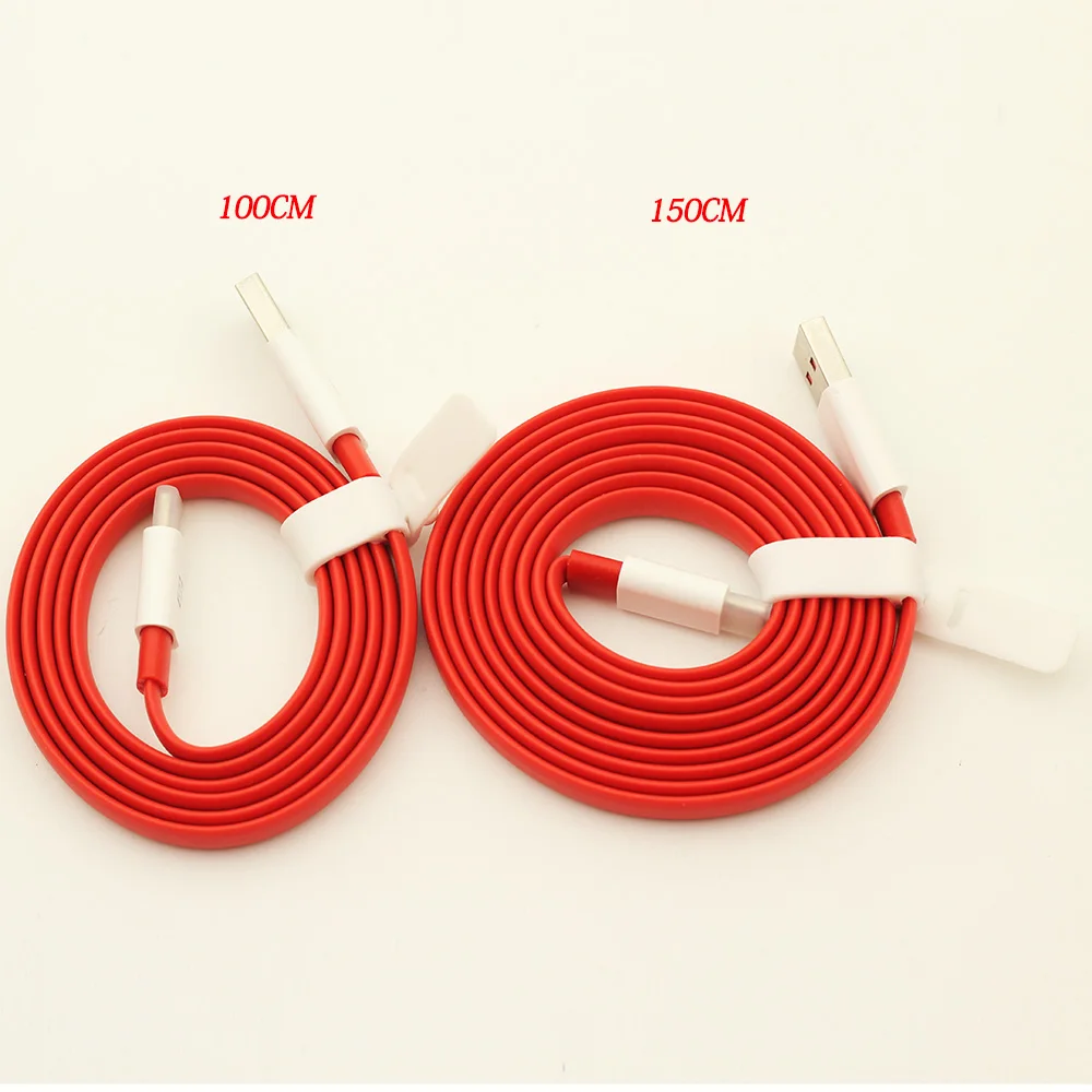 Оригинальный тире кабель 5 в 4A 100 см Лапша USB TYPE C для быстрой зарядки данных Oneplus 3 3T