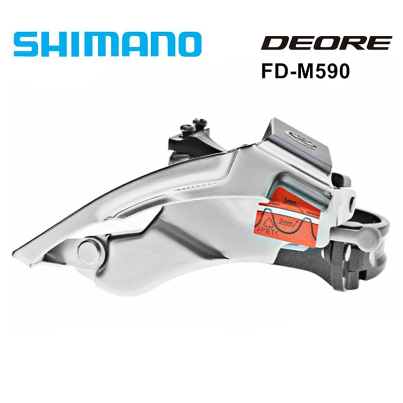 Deore FD M590 передний переключатель 9 скоростей горный велосипед передний переключатель подходит для 34,9 мм рамы