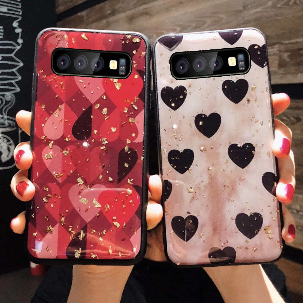 Love phone back etui capinha coque cover чехол для samsung galaxy s10 plus e 5g s10e s 10 s10plus силиконовые