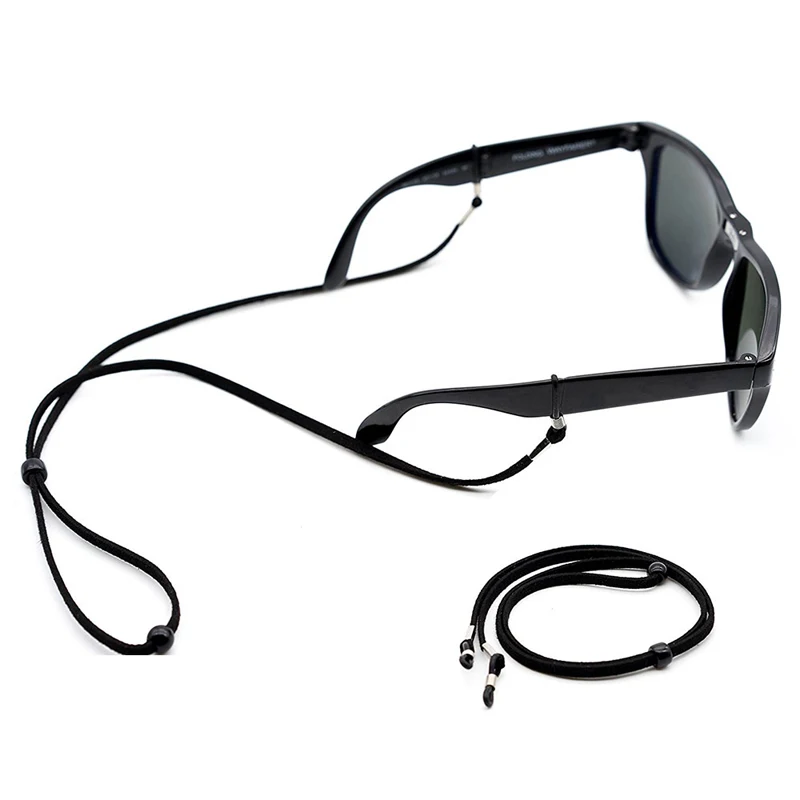 

Elbru Classic Durable PU leather Eyeglass Strap Four Color Reinforced Anti-Slip Clip Loop Ultralight Adjustable Glasses Cord