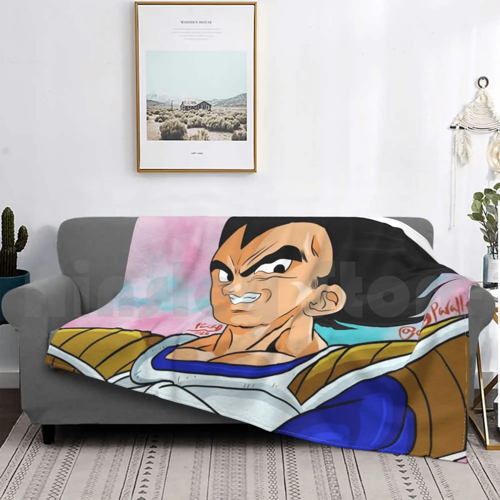 

Модное одеяло принца из аниме Dbz на заказ, супер дракон 9000