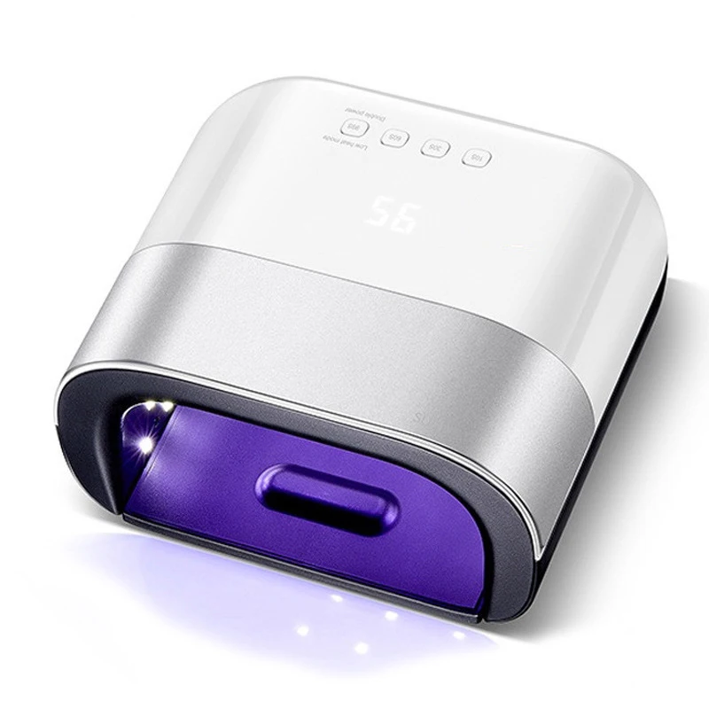 Безболезненная Сушилка для ногтей светодиодная УФ лампа маникюра 48 Вт ледяная