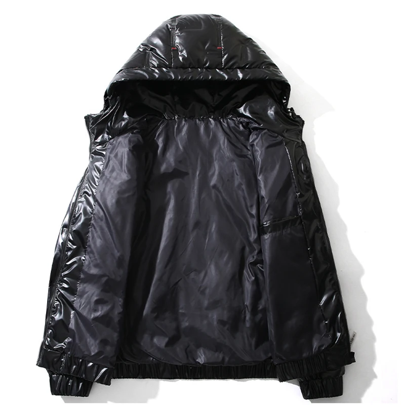 

Men's Winter Down Jacket 2020 Warm Fashion Black Lightweight Down Jacket Stylish Casual Coat Male Hooded Apparel Jackets For Men