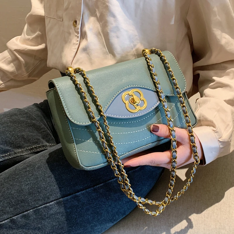 Элегантная женская квадратная сумка через плечо новинка 2020 Высококачественная