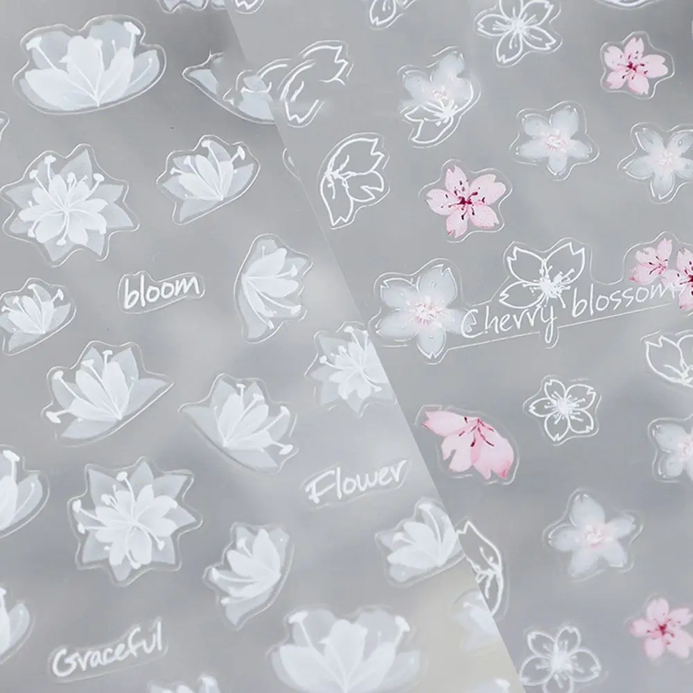 

Наклейки для дизайна ногтей, цветы, сердце, 1 шт.