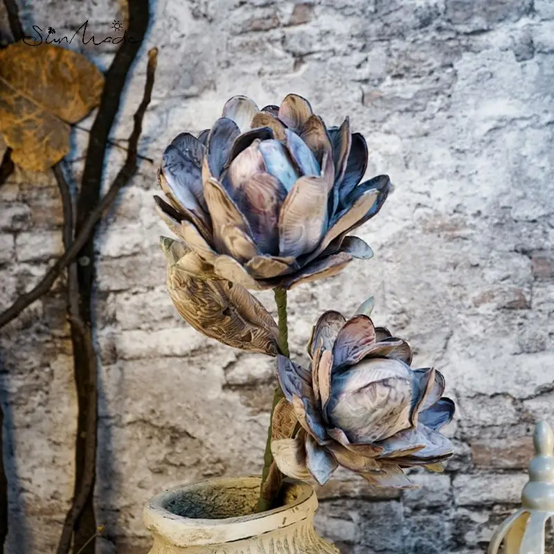 SunMade высококачественные искусственные цветы ручной работы большие далии декор