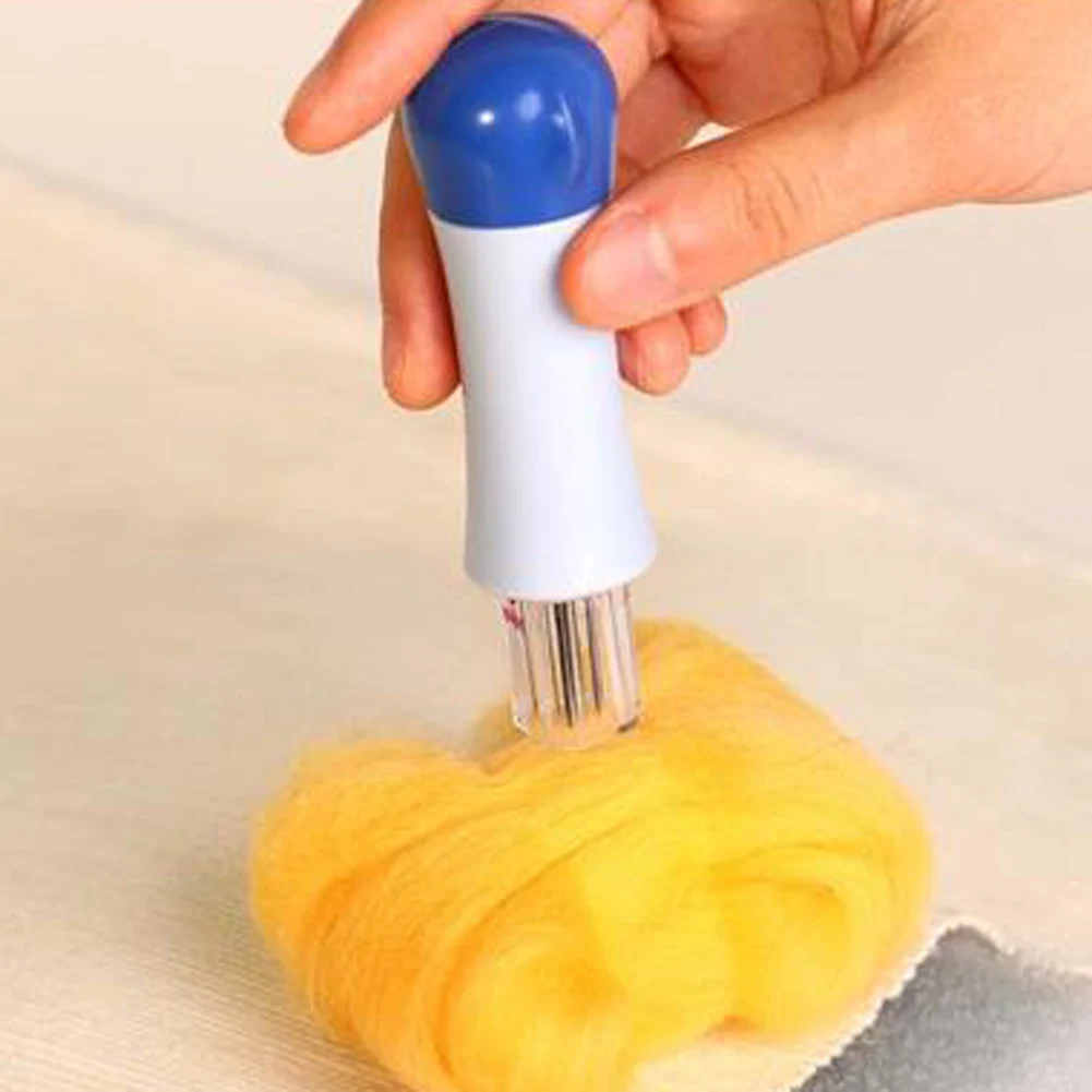 DIY Knitting Needle Felting Handle Clover with Seven Needles Wool Tool Applique Craft Sewing Stitch Tools Accessory | Дом и сад