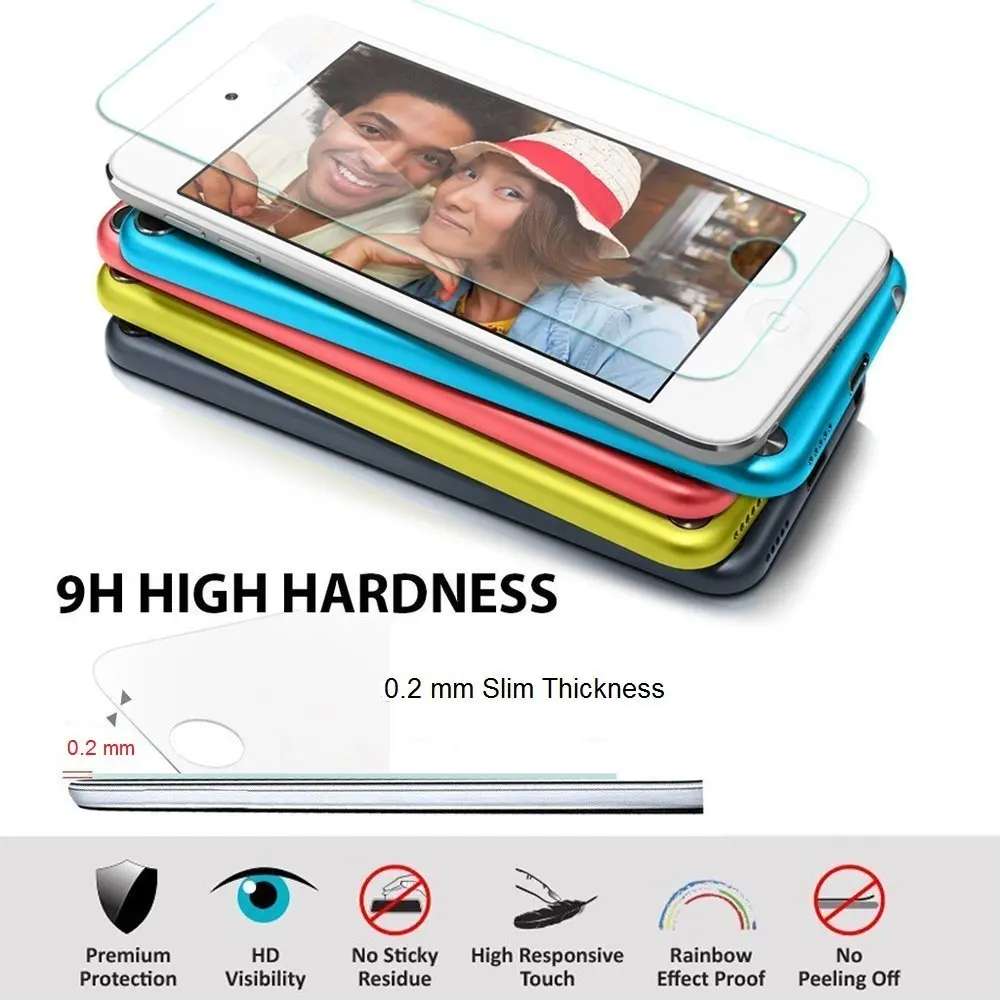 2 шт. для Apple iPod Touch 5 / 6 закаленное стекло 9H 2.5D Премиум Защитная пленка экрана 5-го