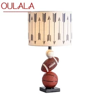 oulala creative cartoon table desk lamp contemporary resin led light for home children bed room decoration